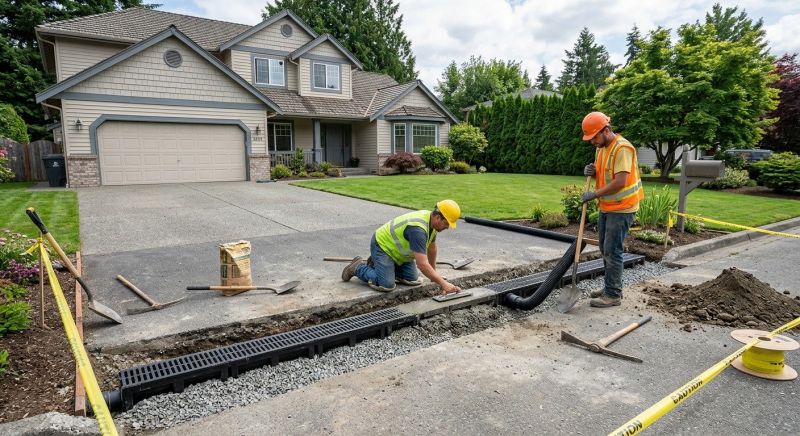 Driveway Water Drain Installation Service